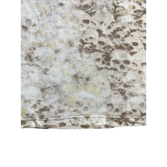 Sinful T-Shirt Womens Brown Y2K Skull Wings Transparent Grunge Distressed HTF - Picture 12 of 12